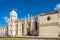View at the church of Santa Maria near Monastery of Jeronimos Monastery in Lisbon - Portugal