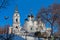 View of the Church of St. Vladimir in Old Gardens. Moscow