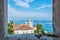 View from church tower of Euphrasian Basilica, Porec, Croatia