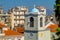 View of the Church Tower in the Old Town in the Greek City of Patras