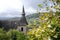 View of Church in Turenne, France