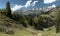 View of the Churfirsten from Alp Palfries, Swiss Alps