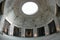 View of the circular room of  Domus Aurea of emperor Nerone  in Rome, Italy