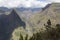 View of Cirque de Mafate in La Reunion