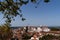 View on the city of Abrantes, with the Tower and Church of SÃ£o Vicente, Portugal