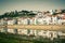 View of city Alcacer do Sal near the river Sado in Portugal