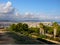 View on the city of Barcelona from MontjuÃ¯c hill.