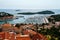 View of the city from the bell tower Vrsar St. Anthony`s Church, Croatia