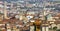 View of the city of Bergamo in Lombardy Italy