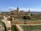 The view on the city and the cliffs from Citadel in Gozo island