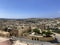 The view on the city and the cliffs from Citadel in Gozo island