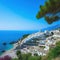 view of the city on the coast of the Italian