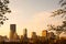 View of city downtown from Allegheny Commons Park, Pittsburgh