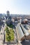 View of the city of Ghent from above, Belgium