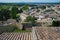 View of the city of Grignan in the south of France