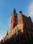 View of the City Hall with spire and clock tower in Gdansk, Poland