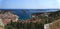 View of the city of Hvar and harbor from a fortification.