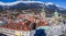 View of the city of Innsbruck from the roof.