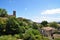 View on the city of La Voulte, France