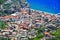 View of the city of Minori on Amalfi Coast