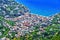 View of the city of Minori on Amalfi Coast