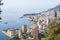 View of the city of Monaco France