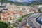 View of the city of Monaco. French Riviera