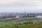 View of the city from the mountain. Summer landscape. Kyrgyzstan, Bishkek