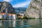 View of the city of Omis and the canyon Cetina