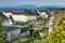 View of the city of Puerto Varas and Llanquihue lake and Osorno volcano (Chile)