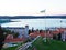 View of the city of Pula from the viewpoints of the Venetian fortress castel - Istria,Croatia / Pogled na grad Pulu sa vidikovaca