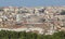 view of the city of ROME in Italy with houses palaces and monume