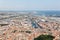 View of the city of Sete in France