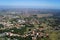 View of the city from the sky, San Marino