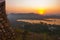 View of the city. Sunset. Udaipur, India.