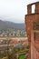 View of the city from the top which stands Heidelberg castle