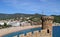 View of the city of Tossa de Mar in Girona, Spain