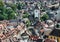 View on a city tower of Freiburg