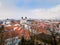 View of the city of Trencin from the castle hill