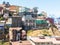 View on Cityscape of historical city Valparaiso, Chile. The colo