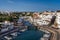 View of Ciutadella harbor Minorca, Spain