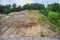 View of the clay-sand bluff wall near Baltic Sea