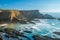 View of cliff at Cabo Sardao in Portugal