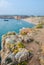 View from a cliff near Sagres Fortress in Portugal