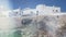 View of cliff and town of Polignano a Mare, Italy