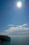 View of the cliffs of Etretat in Normandy in summer