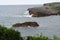 View of the cliffs of Llanes on the coast of the Cantabrian Sea