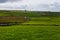 View at Cliffs of Moher with guard tower from Doolin, Ireland