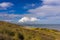 View from the clifftop at Reighton. In the distance Filey and Filey Brigg.