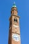 View of clock tower Torre Bissara at famous square Piazza dei Signori in Vicenza